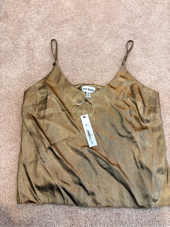 Steve Madden Tops - Steve Madden Metallic Gold Camisole Tank
